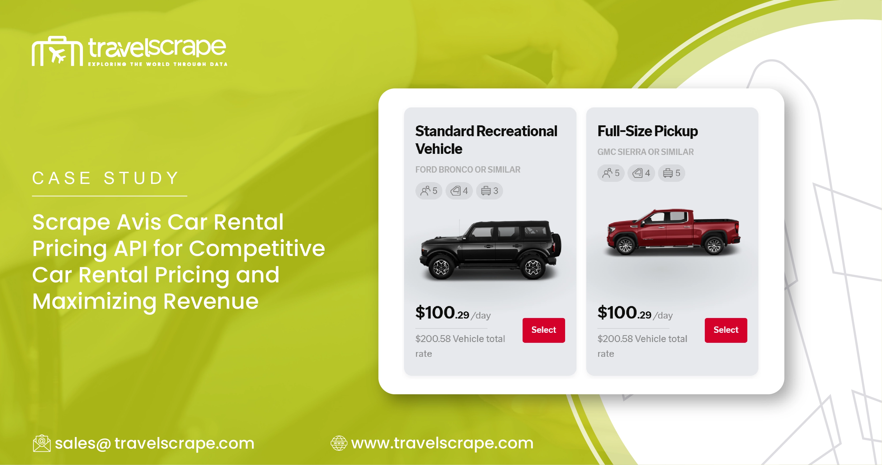 Scrape Avis Car Rental Pricing API